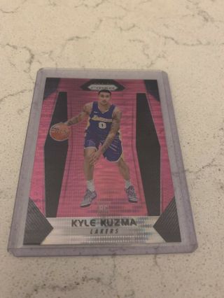 2017 - 18 Kyle Kuzma Panini Prizm Rookie Card Pink Pulsar 24/42