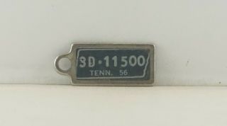 1956 Tennessee Dav Keychain License Plate Tag -