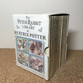 Vintage 1989 The Peter Rabbit Library Box Set By Beatrix Potter,  Vol 1 - 12