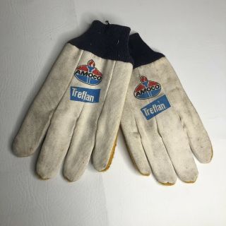 Amoco Treflan Large Men’s Jersey Work Gloves Vintage
