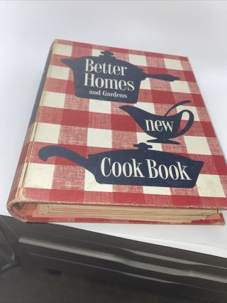 Vintage 1953 Better Homes And Gardens Cookbook 5 Ring Binder 20 Pink Tabs