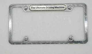 Bmw Ultimate Driving Machine License Plate Frame Stainless Steel