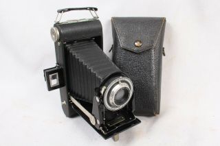 Vintage Kodak Junior Six - 16 Series Iii Folding Bellows Camera W/case