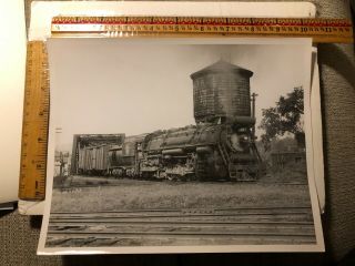 Vintage Photo Central Vermont Railroad 2 - 10 - 4 700 And Freight Bellows Falls Vt