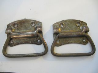 Vintage Rustic Aged Rusted Trunk Handles