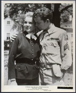 Diane Varsi & Russ Tamblyn Army Soldier Uniform Peyton Place Vintage Orig Photo