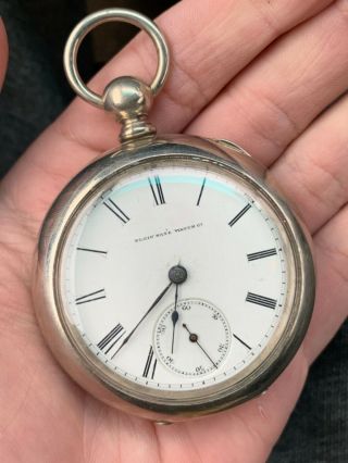 U.  S.  A.  Made Antique Elgin National Watch Size 18 Pocket Watch