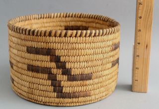 Authentic Antique Western Arizona Native American Indian Papago Basket,  Nr