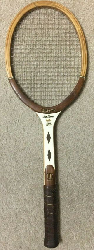 Collectable Vintage Wilson Jack Kramer Pro Staff Wood Tennis Racquet 4 1/2 Grip