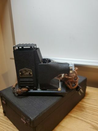 Vtg Projector Model Fax By Society For Visual Education Inc In Case.