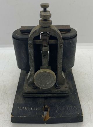 Vintage J.  H.  Bunnell & Co.  U.  S.  A.  Antique Telegraph Key Sounder Steampunk 3