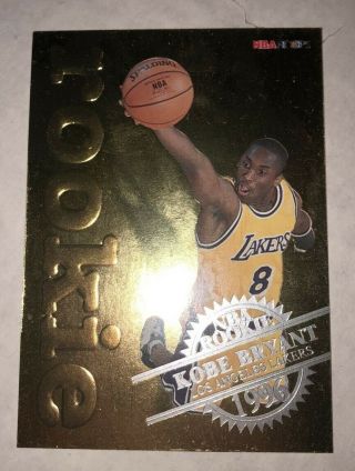 1996 - 97 Fleer Gold Kobe Bryant Rookie / Insert 3 Of 30 - Sharp Card
