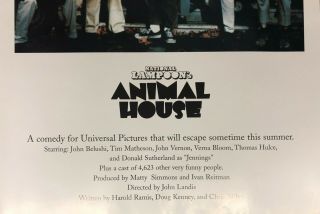 John Belushi - Animal House Vintage Large Movie Poster 24 " X 36 "