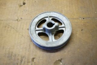 Vintage Craftsman Motor Pulley,  4 " Diameter With A 5/8 " Bore And Set Screw.