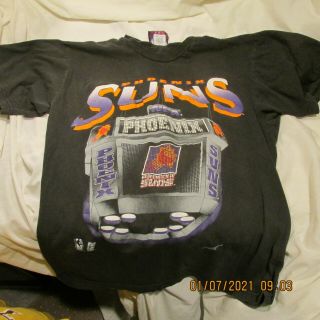 Phoenix Suns Basketball Gts Vintage T - Shirt Jam Size Medium