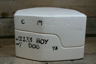 Boy with Dog Ceramic Mold J1133 Clay Magic Molds Company 1993 VTG 3