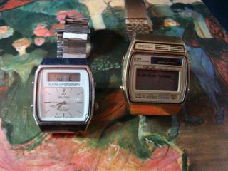 Vintage Seiko And Waltham Multi Function Watches - For Repair Or Parts