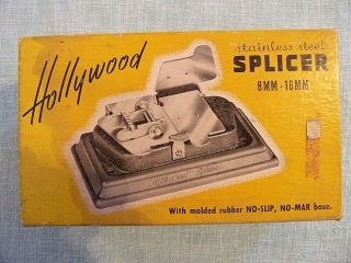 Vintage Hollywood Stainless Steel Film Splicer 8mm - 16mm