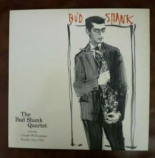 Vtg 1956 Bud Shank Quartet 33 Rpm Lp Record Pacific Jazz 1215