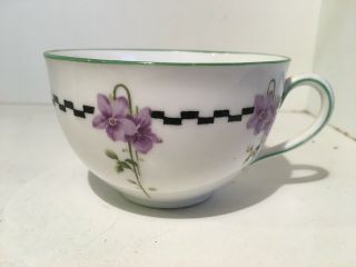 Royal Doulton Antique Violets Variation Cup Saucer Plate Bone China c1915 2