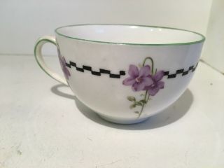 Royal Doulton Antique Violets Variation Cup Saucer Plate Bone China c1915 3