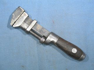 Vintage Coes 6 - 1/2 " Long Perfect Handle Adjustable Wrench Ad Worcester Mass Usa
