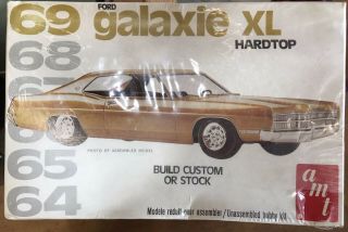 Amt 1:25 Scale Vintage 1969 Ford Galaxie Xl Model Kit
