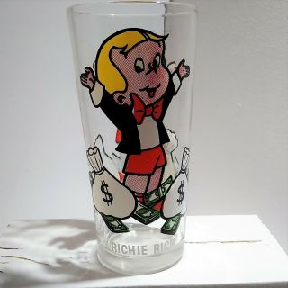 Vintage Pepsi Collector Series Glass Richie Rich Harvey Cartoons Drinking Glass