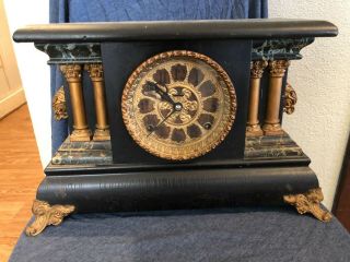 Antique E.  Ingraham Co.  Mantel Clock 1800 