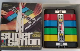 Simon Electronic Memory Game Milton Bradley 1970 