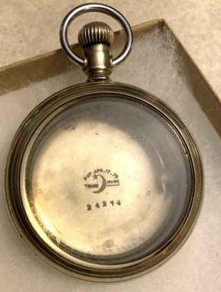 Antique 18 Sz.  Pocket Watch Case,  Open Face,  Lever,  Trademark Case,  1878 3