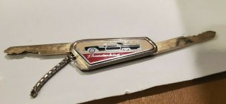 1955 1956 1957 Ford Thunderbird Vintage " Hide - A - Key " Keychain W/ Door & Ign.  Keys
