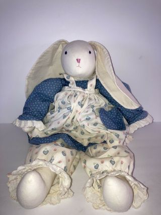 Vintage Easter Bunny Plush Doll 17in