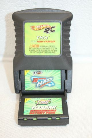 Vintage Hot Wheels Rc Tmh 33005 Quick Battery Charger & Tyco Flexpak Reads 8.  33v