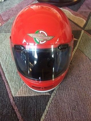 Ducati Meccanica Bologna Race Helmet [l] Display Or Parts Only