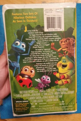 A Bugs Life - Heimlich Cover (Vintage Clamshell VHS,  1999) 3