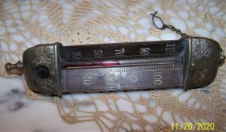 Antique/vintage 1887 Taylor Bros.  Chandelier 3 Sided Hanging Thermometer