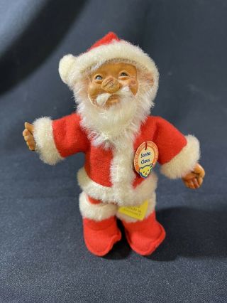 Vintage/antique 5” Steiff Santa Claus Figure W/ Tags