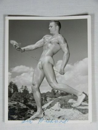 Vintage Male Nude,  Posing Strap Era,  Western Photography Guild,  Don Whitman 4x5