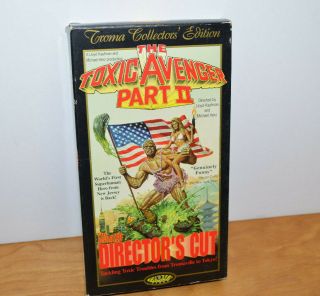 Vintage The Toxic Avenger Part 2 Vhs Movie Cassette Troma Video 1998