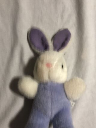 Vintage Dan Dee Bunny Rabbit Plush Stuffed Animal peach colored 2