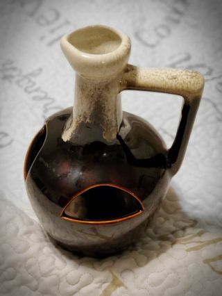 Vintage McCoy Pottery Jug/ Planter Brown Drip Glaze 8 