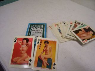 Vtg Nude Playing Cards Deck Pin Up Girl Gaiety 54 Models,  202