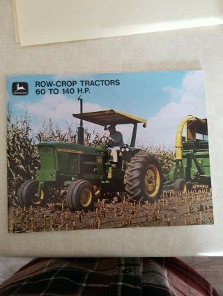 Vintage John Deere Tractor Brochure.  1969.  2520 3020 4000 4020 4520 5020