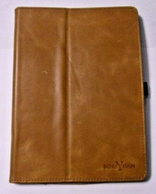 Leather Case Boriyuan Vintage Leather Smart Cover Protective Slim Folio