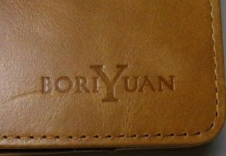 Leather Case BoriYuan Vintage Leather Smart Cover Protective Slim Folio 2
