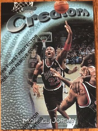 1997 - 98 Finest Silver Uncommon Michael Jordan W/coating 287 Chicago Bulls