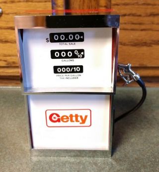 Vintage Getty Gas Pump Transistor Am Radio