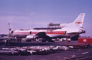 Trans World Airlines Twa Lockheed L - 1011 Fire Damage 1974 - Duplicate 35mm Slide