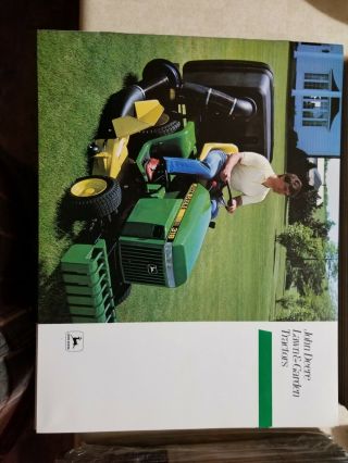 Vintage John Deere Brochure - - Lawn And Garden Tractors - - 1983